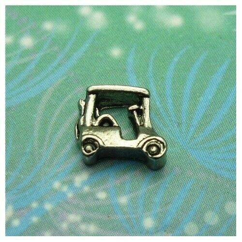 Golf Cart Buggy Sport Charm for Floating Memory Living Locket Necklaces