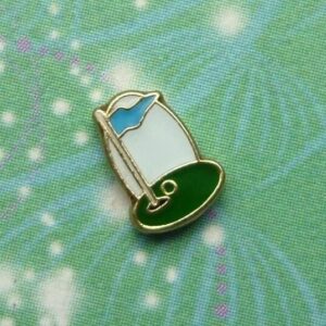 Golf Tee Hole In One Charm Charm for Memory Lockets: Meaningful Keepsake Gift