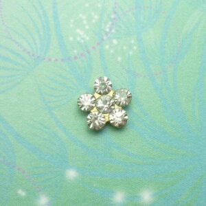 Gold and crystal sparkling flower Charm for Memory Locket