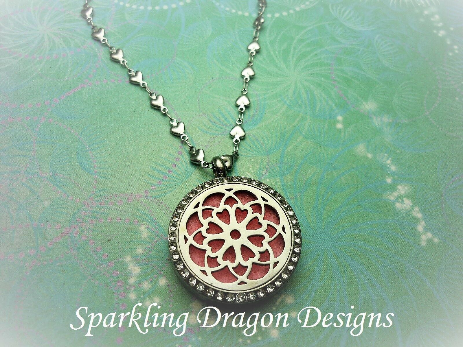 Stainless Steel SOLID Heart Link Chain for Aromatherapy Lockets (chain only)