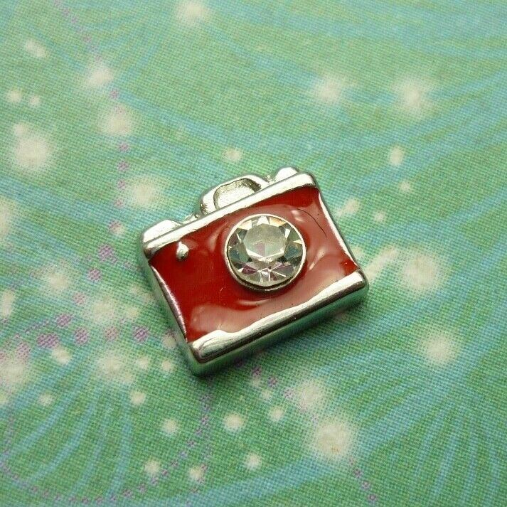 Coloured Camera - Red - charm for memory locket