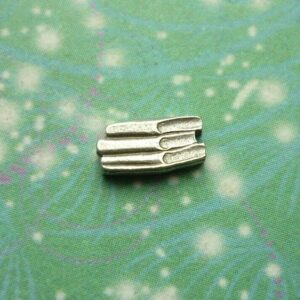 Books Stack Silver - charm for story lockets