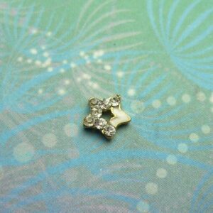 White Sparkly Star Charm for Memory Lockets: Meaningful Keepsake Jewellery