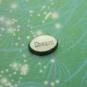 Dream word on white Charm for Floating Memory Living Locket Necklaces