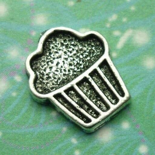 Big Cup Cake Charm for Memory Lockets: A Meaningful Keepsake Jewellery Piece