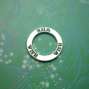 Wish Circle Charm For floating story lockets