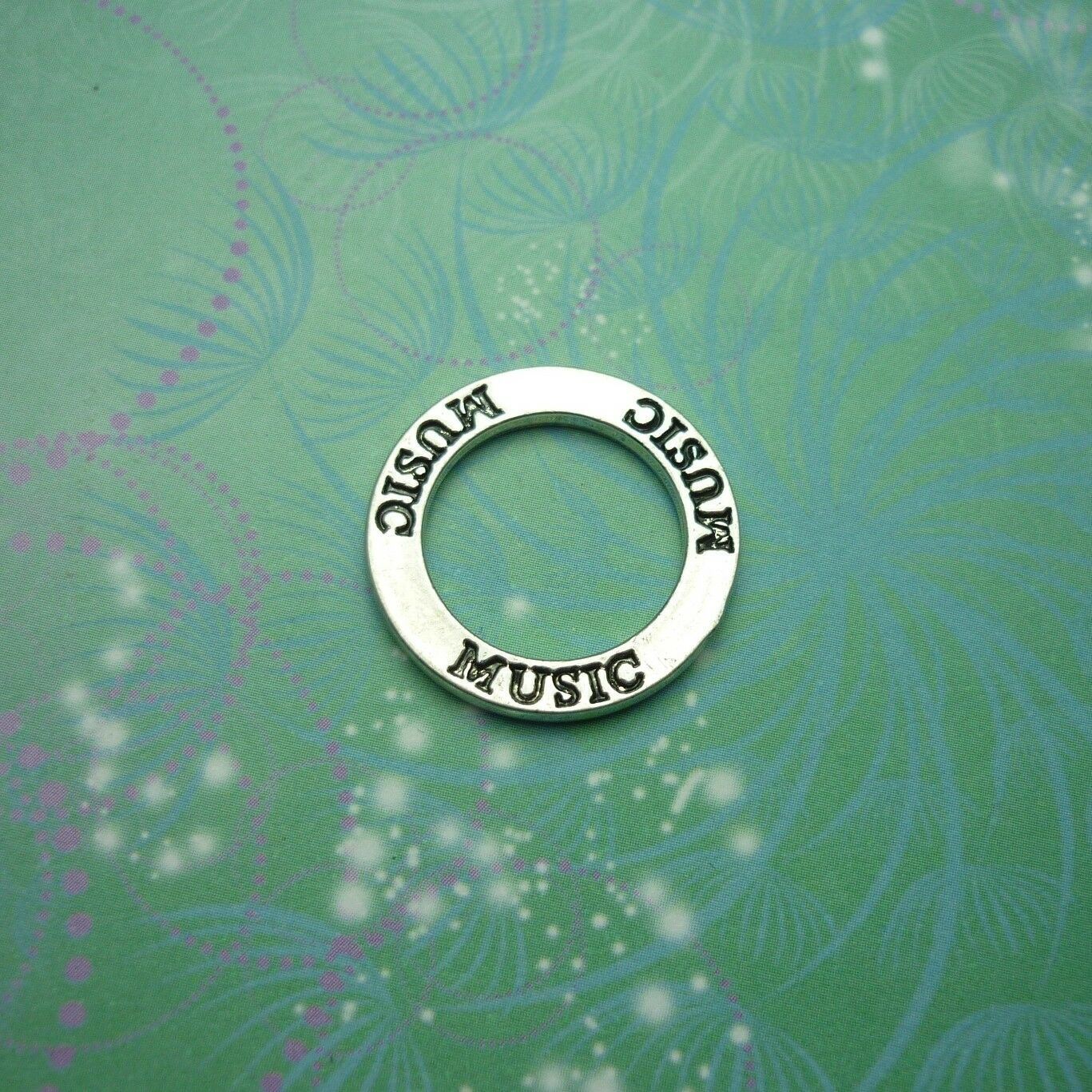 Mucis Circle Charm for Personalised Keepsake Memory Locket Jewellery