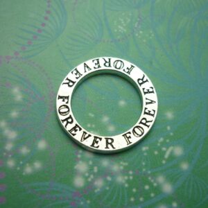 Forever Circle Charm for Personalised Keepsake Memory Locket Jewellery