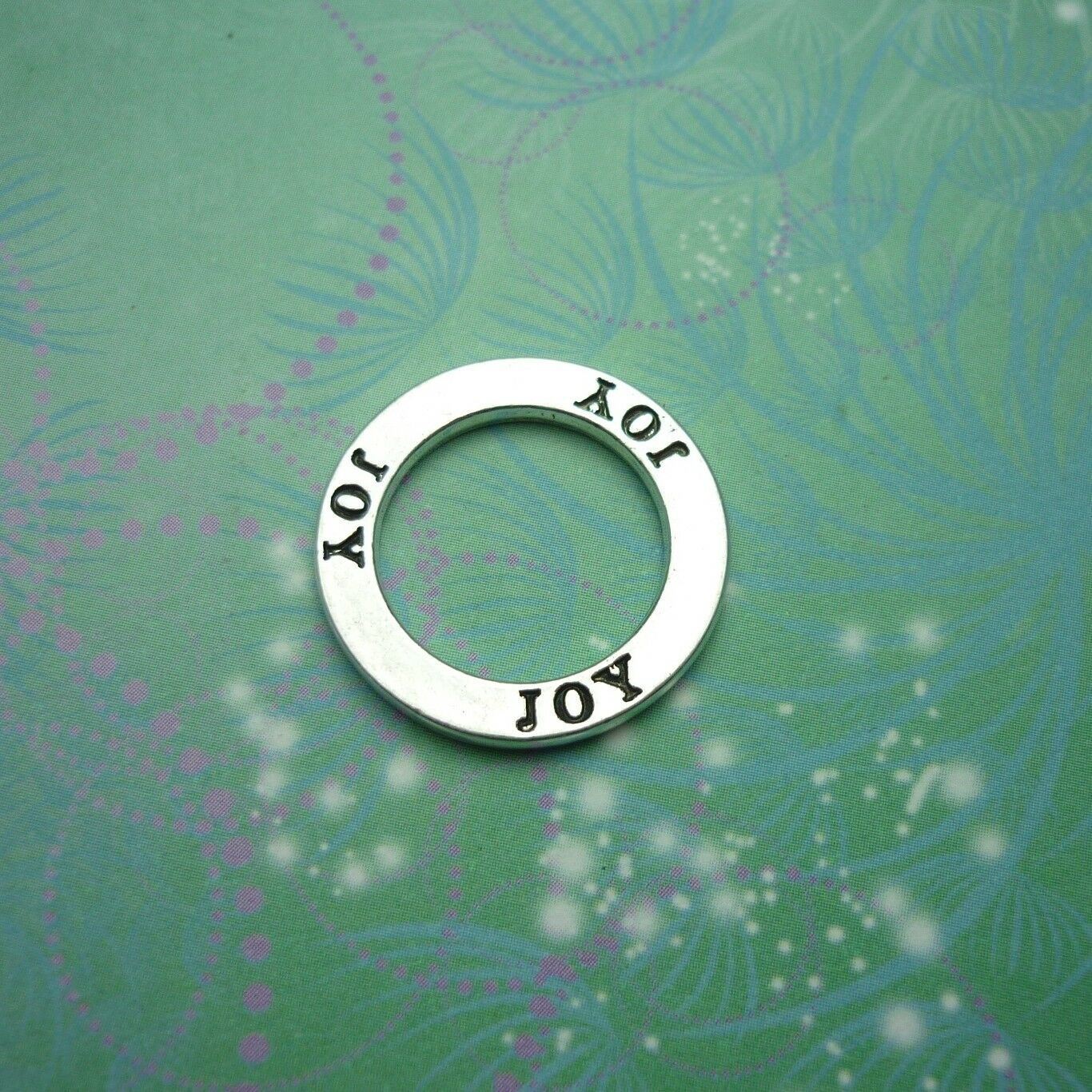 Joy Circle Charm for Personalised Keepsake Memory Locket Jewellery