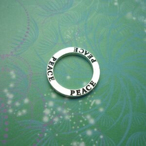 Peace Circle Charm for Personalised Keepsake Memory Locket Jewellery