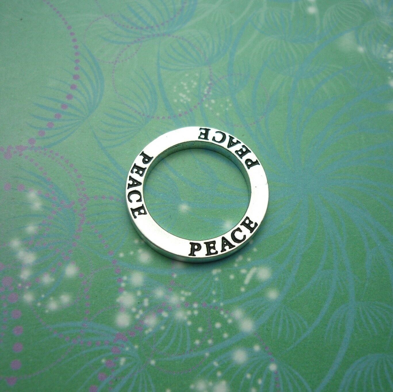 Peace Circle Charm for Personalised Keepsake Memory Locket Jewellery