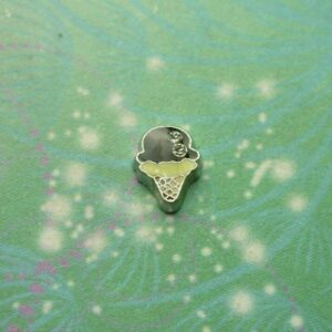 Chocolate Ice Cream Charm for Personalised Keepsake Memory Locket Jewellery