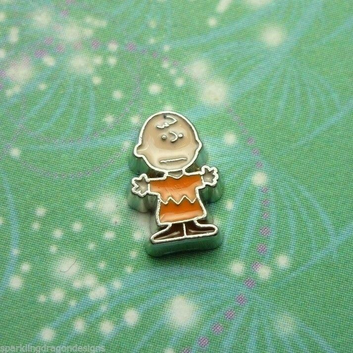 Comic Charlie Brown style Charm for Personalised Keepsake Memory Lockets