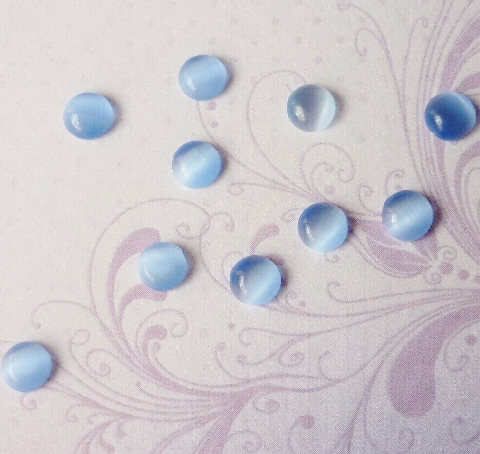 Blue Cats Eye Charm for Personalised Keepsake Memory Locket Jewellery