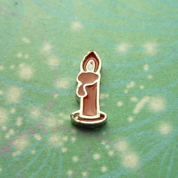 Candle Red Charm for Personalised Keepsake Memory Locket Jewellery