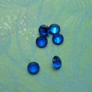 Dark Blue 6mm Vintage Charm for Memory Lockets: A Meaningful Keepsake
