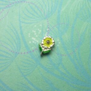 Yellow Sunflower Charm for Memory Lockets: A Meaningful Keepsake Jewellery Piece