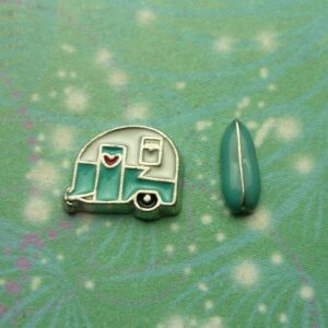 Caravan and Surf Board Charm Set for Personalised Keepsake Memory Lockets