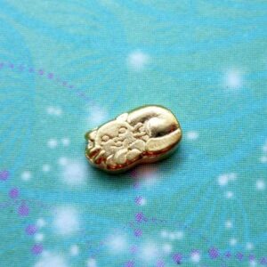 Golden Cat Charm for Personalised Keepsake Memory Locket Jewellery