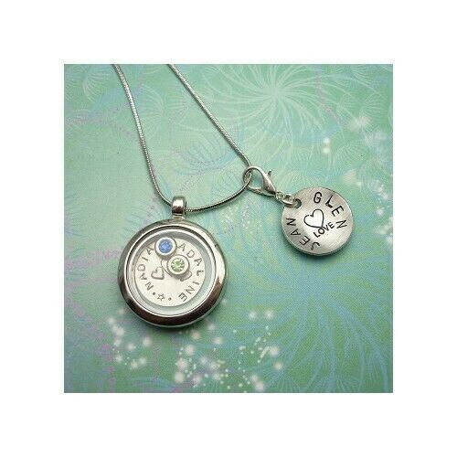 Green & amethyst colour shift Rainbow Bubble Charm for Story Lockets - Image 2