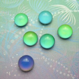 Moodstone Charm For Living Locket Necklace Glass Memory Pendant
