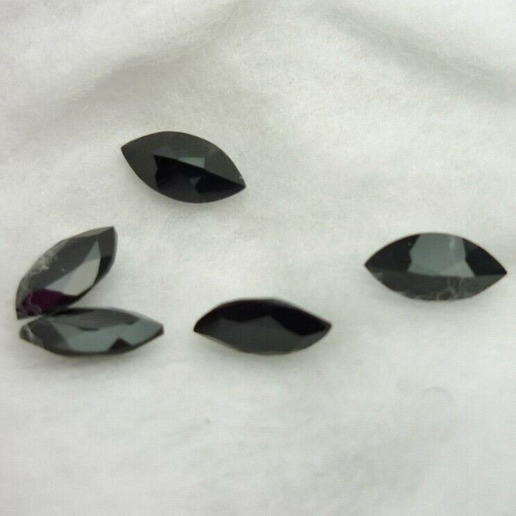 Vintage Deep Blue-Black Navette A1 Crystal Charm for Memory Lockets