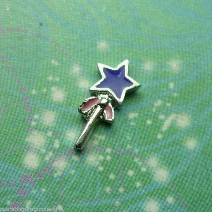 Purple Star Magic Wand Charm for Story Living Lockets