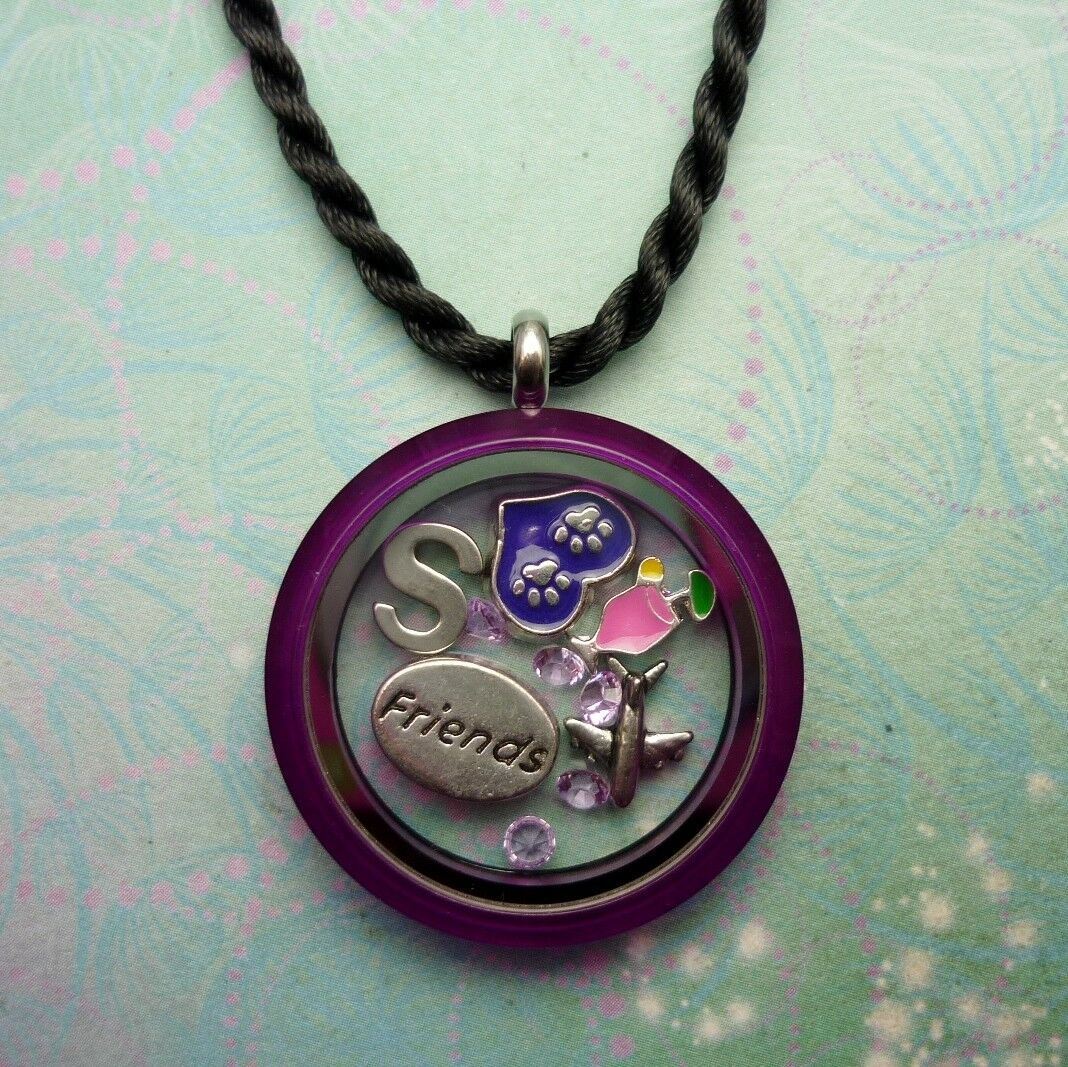 Purple Colour Your World UV Floating Charm Locket Screw Close - Image 4
