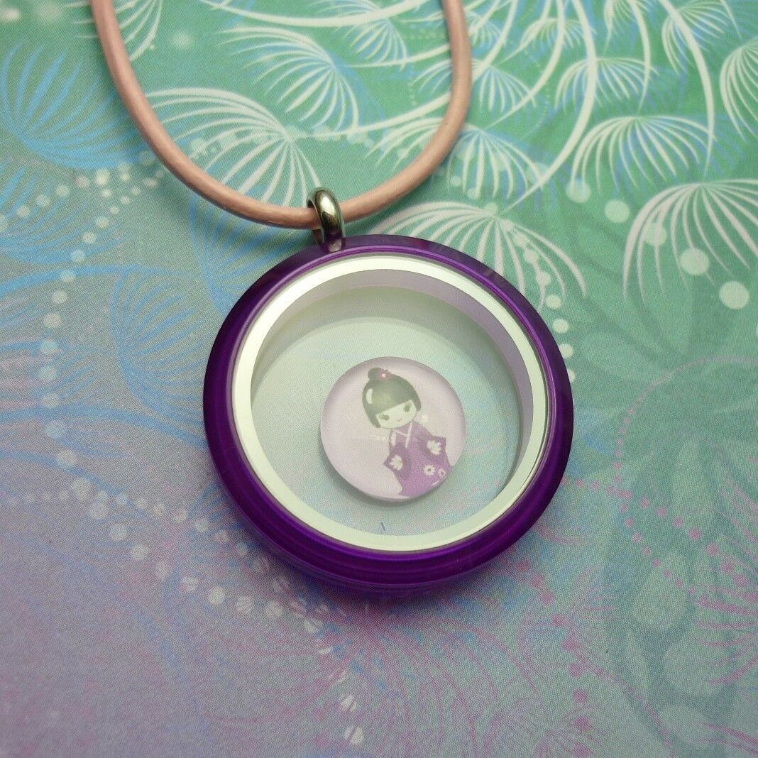 Purple Colour Your World UV Floating Charm Locket Screw Close - Image 5