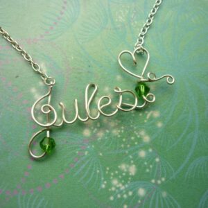 Personalised Name Necklace Customised Gift Silver Chain | Birthday Gift