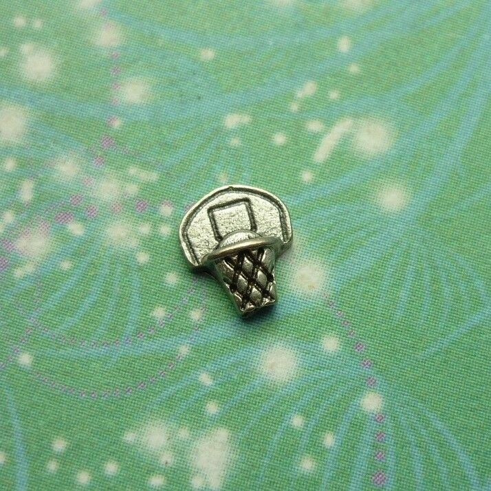 Basketball Hoop Charm for Locket Pendants Bracelets Necklace Jewelry
