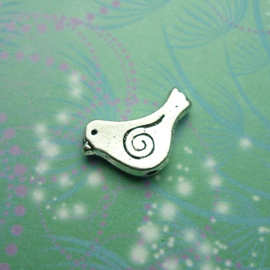 Bird - Silver Jewel Charm for pendant