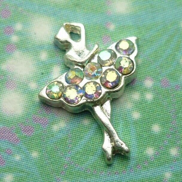 Ballerina Charm Sparkling Charm Pendants DIY Bracelets Necklace Jewellery