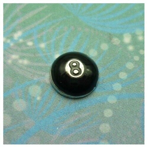 Cue Ball 8 Billiards Charm for Memory Lockets: Meaningful Keepsake Jewellery