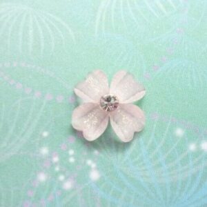 Pink Clover Flower Charm for Memory Glass Lockets: Meaningful Keepsake Jewellery