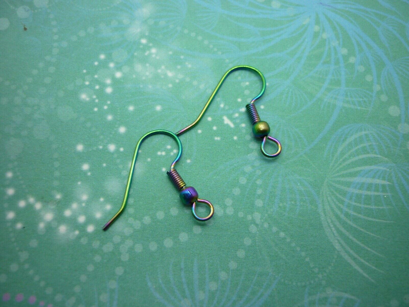 Butterfly Wing Earrings Rainbow - Sparkly Boho Fairy Jewellery unique present - Image 3