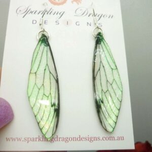 Butterfly Yellow Shimmer Earrings - Fairy Jewellery Fun Gift Statement Present