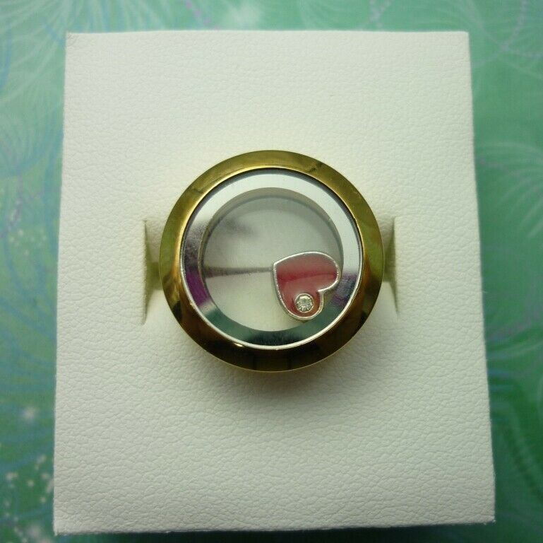 Elegant Stainless Steel Locket Ring - Various Sizes Available - Gold - Image 7