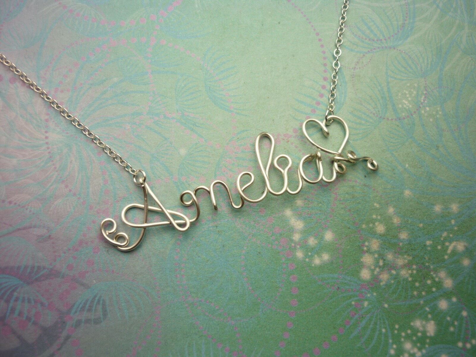 Birthday Personalised Name Necklace - Silver - 9 to 11 letters With Silver Chain - Image 11