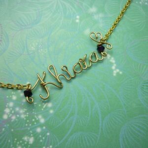 Handmade Personalised Gift Gold-Filled Name Necklace gift for Mothers/Girls