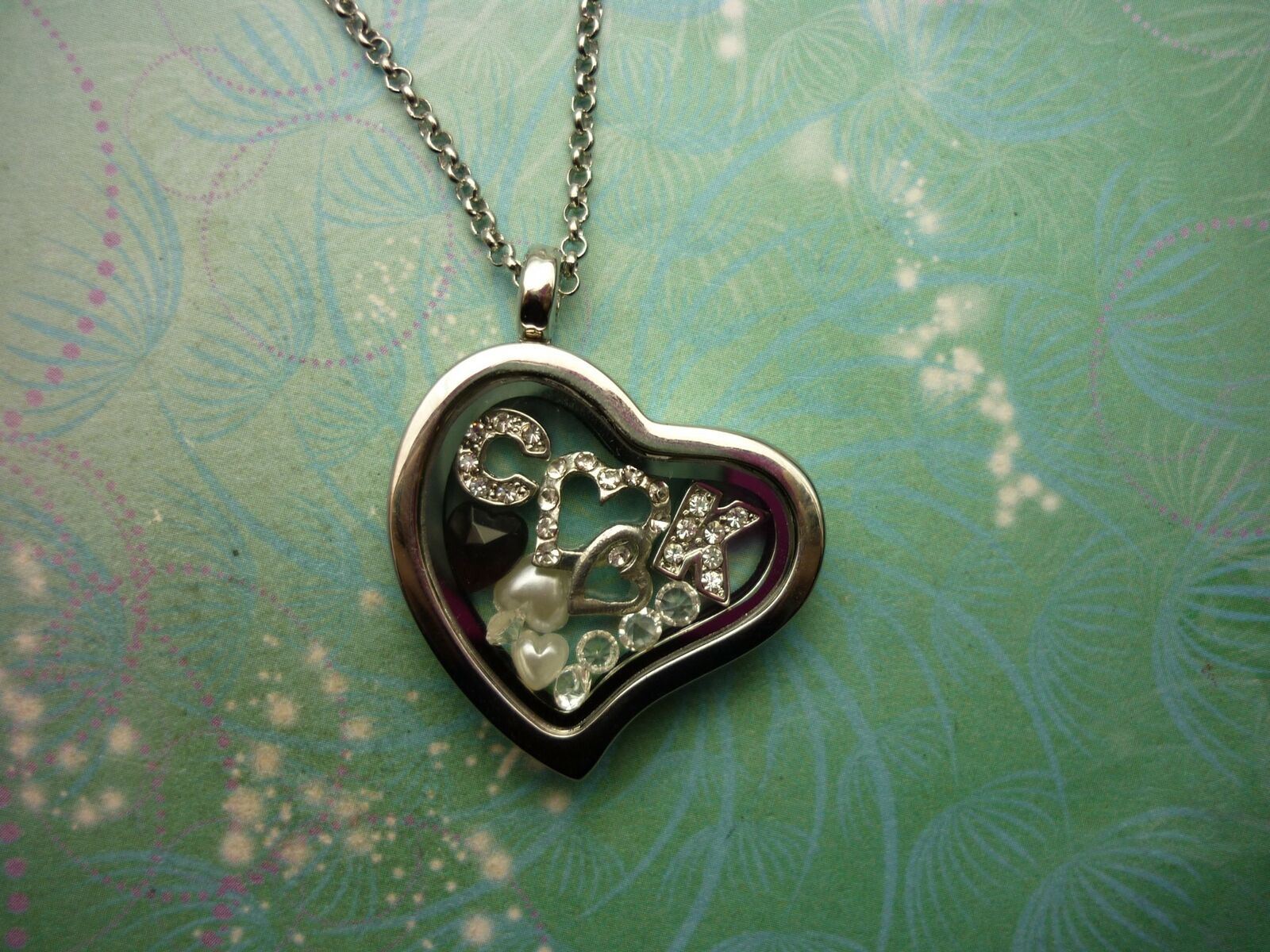 Floating Charm Locket - Customised with your Initials, Valentines Love Gift - Image 2