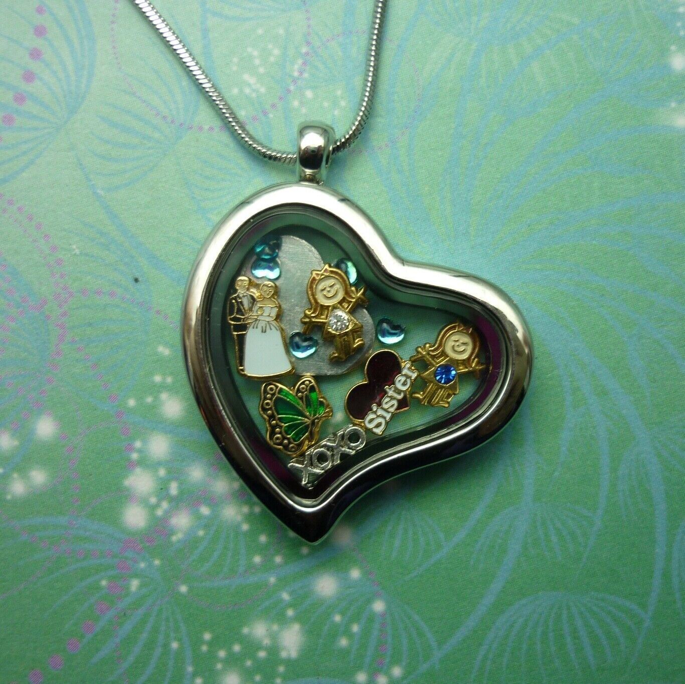 Floating Charm Locket - Customised with your Initials, Valentines Love Gift - Image 4