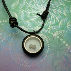 Bat Charm Locket Necklace Unisex Jewellery Gift