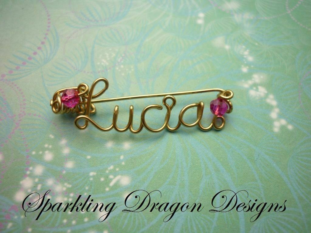 Choose Your Birthstone - Wedding Gift -Silver Name Necklace Wire & Crystals - Image 12