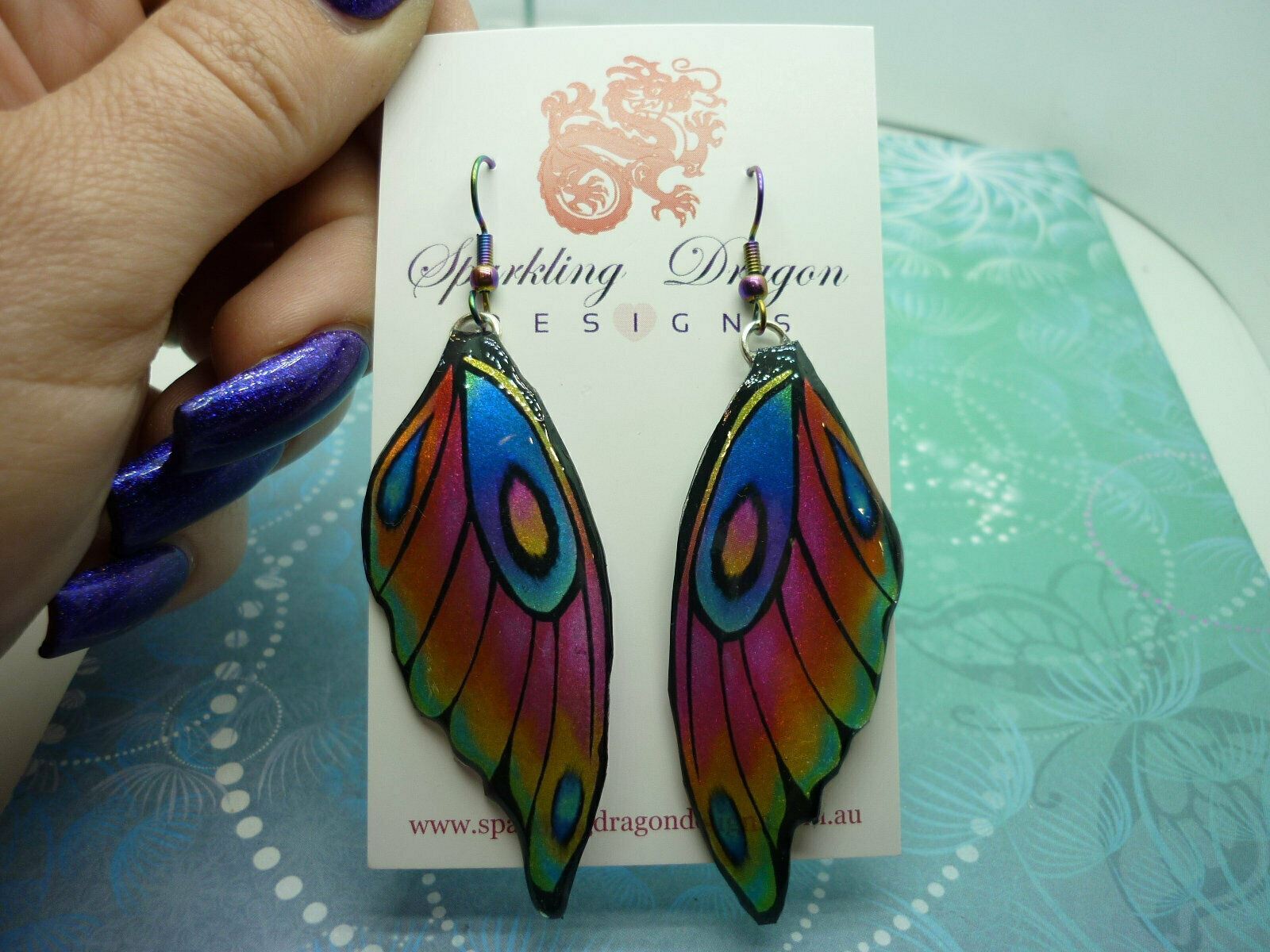 Butterfly Wing Earrings - Fairy Jewellery Fun and Whimsical