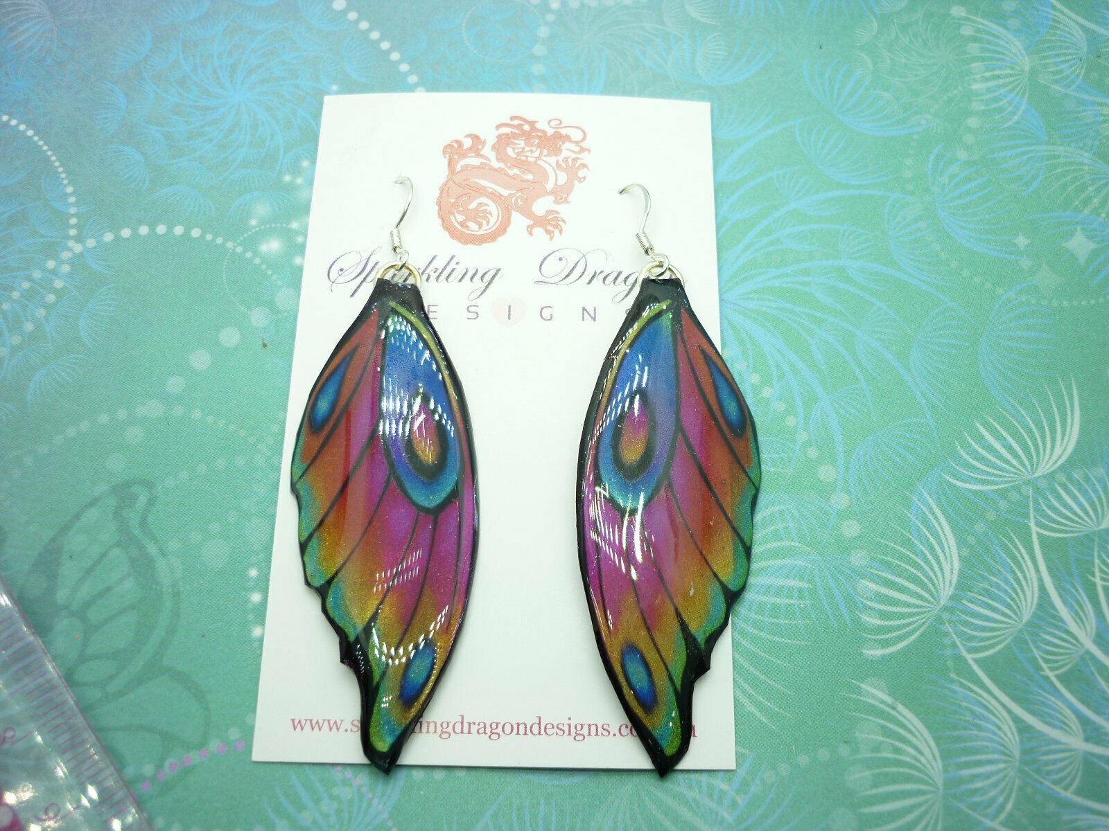 Butterfly Wing Earrings - Fairy Jewellery Fun and Whimsical - Image 3