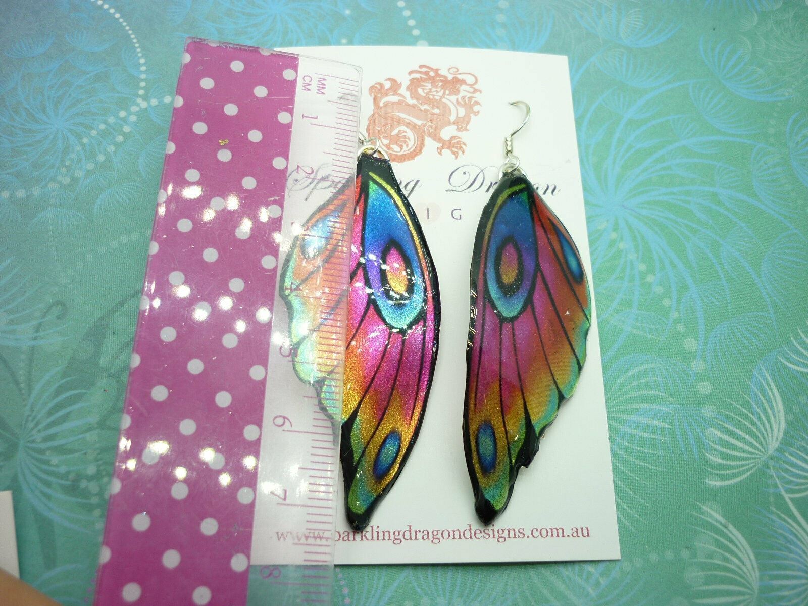 Butterfly Wing Earrings - Fairy Jewellery Fun and Whimsical - Image 6