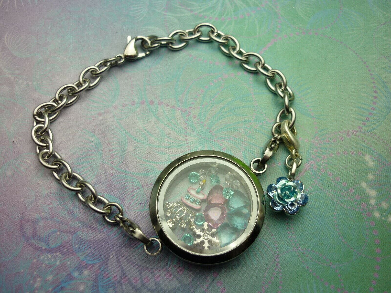 Stainless Steel Bracelet Locket - Story Jewellery, Memory Charm Keepsake - Image 2