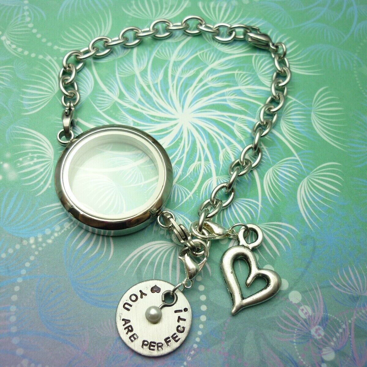 Stainless Steel Bracelet Locket - Story Jewellery, Memory Charm Keepsake - Image 3
