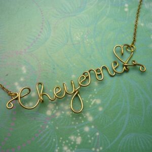 Personalised Name Necklace - Customized Name Necklace Gold - 12 letters plus